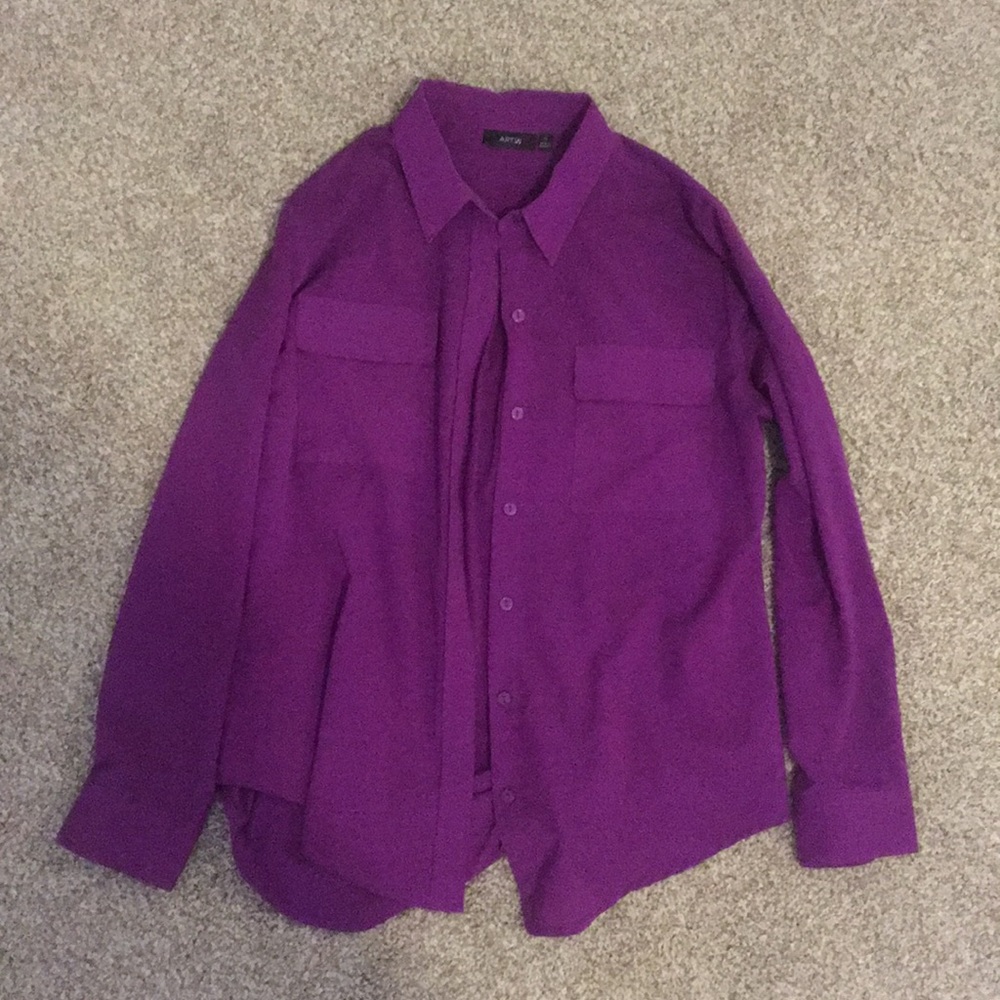 Purple Medium Button Down